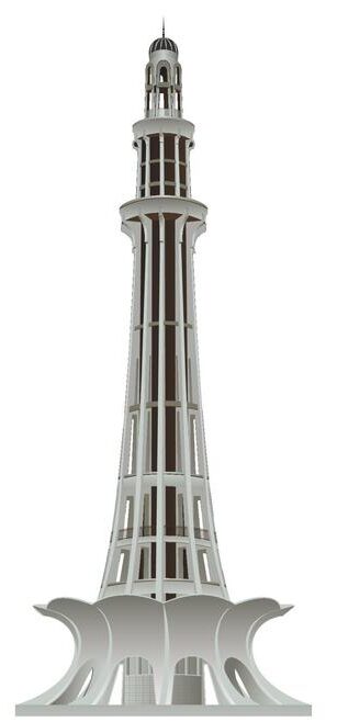 minar e pakistan template vector